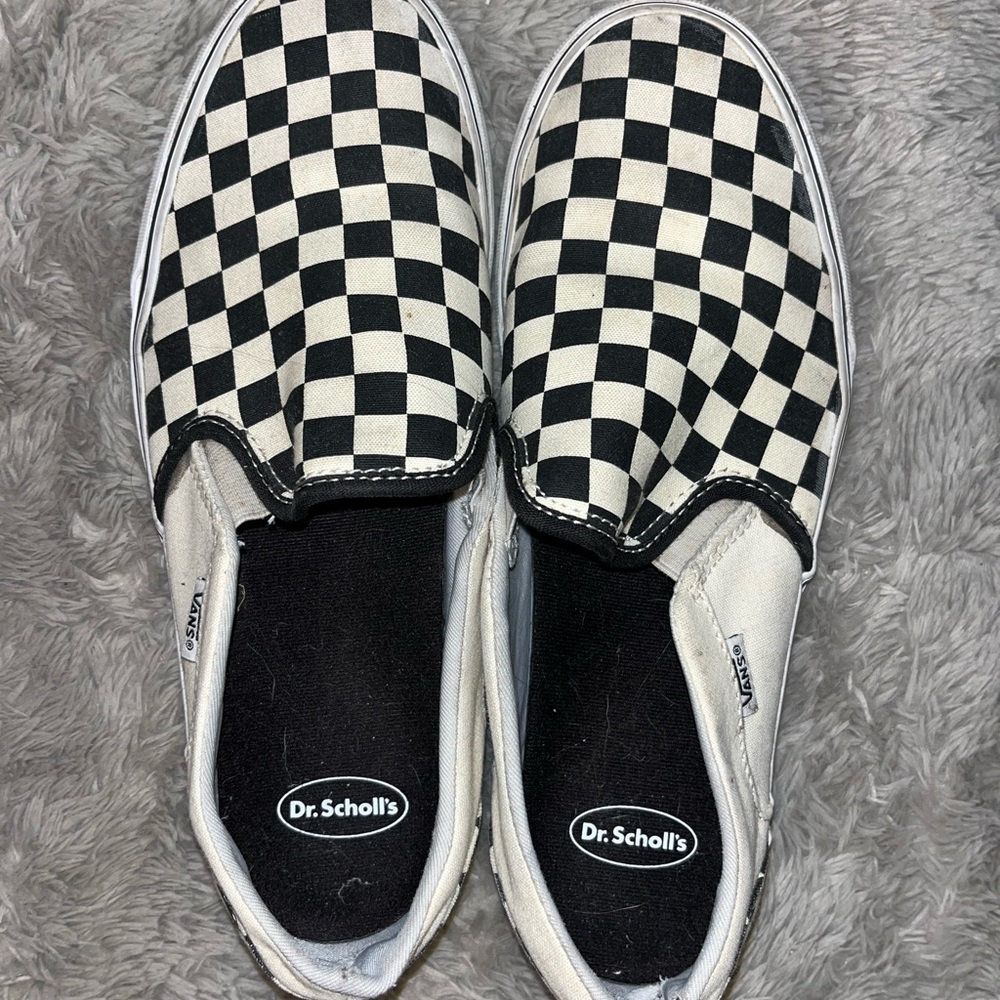 Dr. Scholl's Checkered Slip-On Shoes